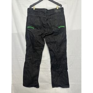 Vintage Y2k ecko unltd jeans 93536 black and green size 38